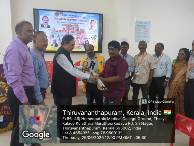 Participation in Artificial Limb Distribution Programme